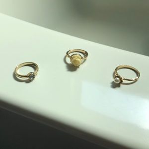 Gold ring set